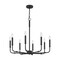 Quoizel Abner Chandelier ABR5028MBK - alternate 2